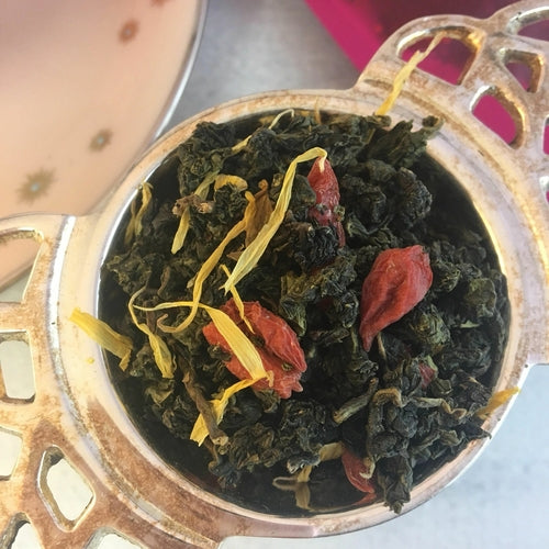 Elderflower Blossom Tea No Caffeine Loose Leaf in Jar