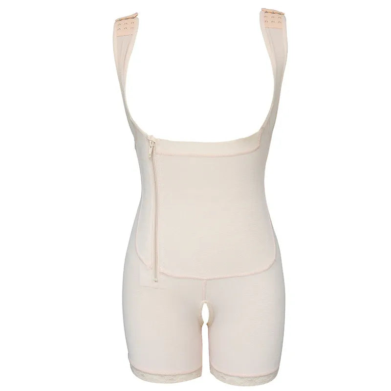 Zip & Lace Body Sculpting Shaper – Waist Cincher, Butt Lifter & Full-Body Control | S–6XL