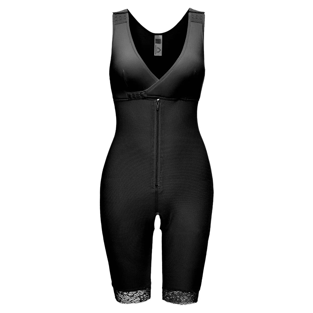 Zip & Lace Body Sculpting Shaper – Waist Cincher, Butt Lifter & Full-Body Control | S–6XL