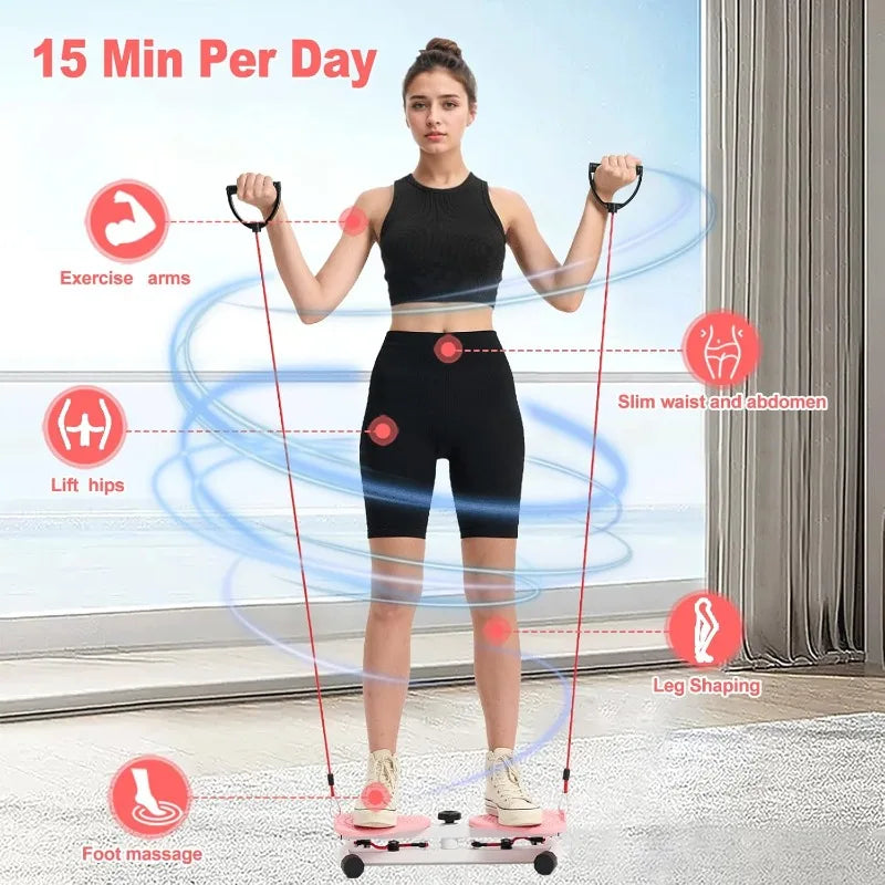 Waist Twister Board for Core Workout – Belly Fat Burner with Bands