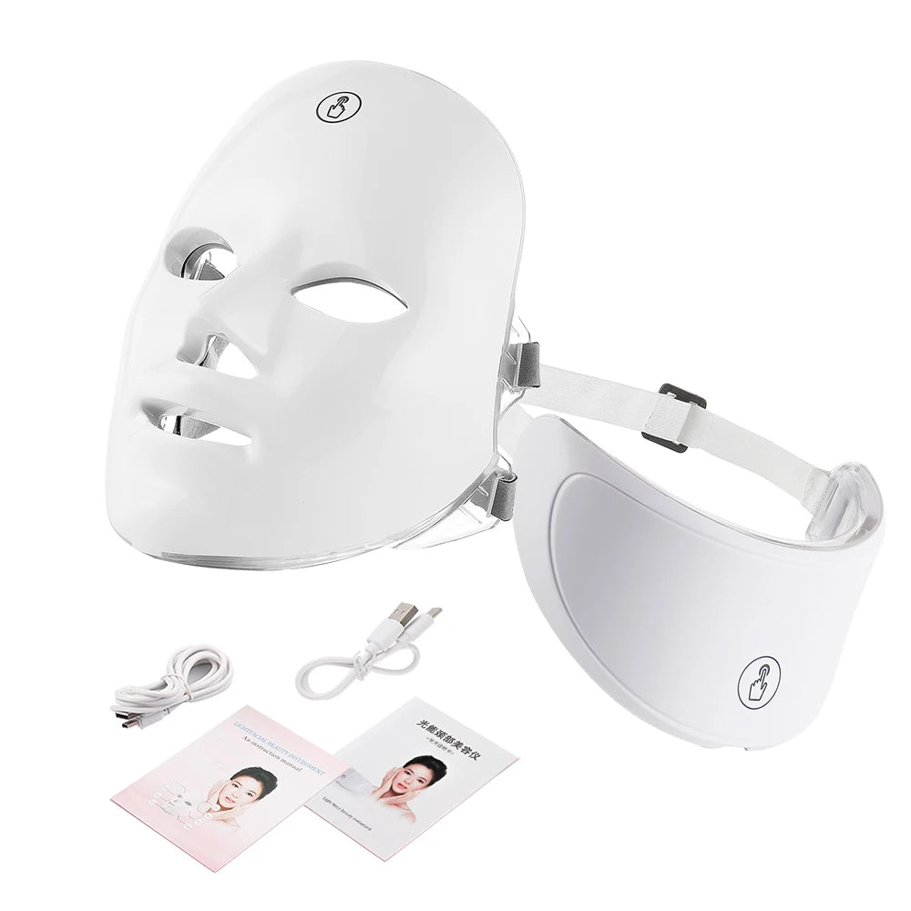 Auralift LED Mask for Face - Anti-Aging LED Face Mask With Neck Coverage