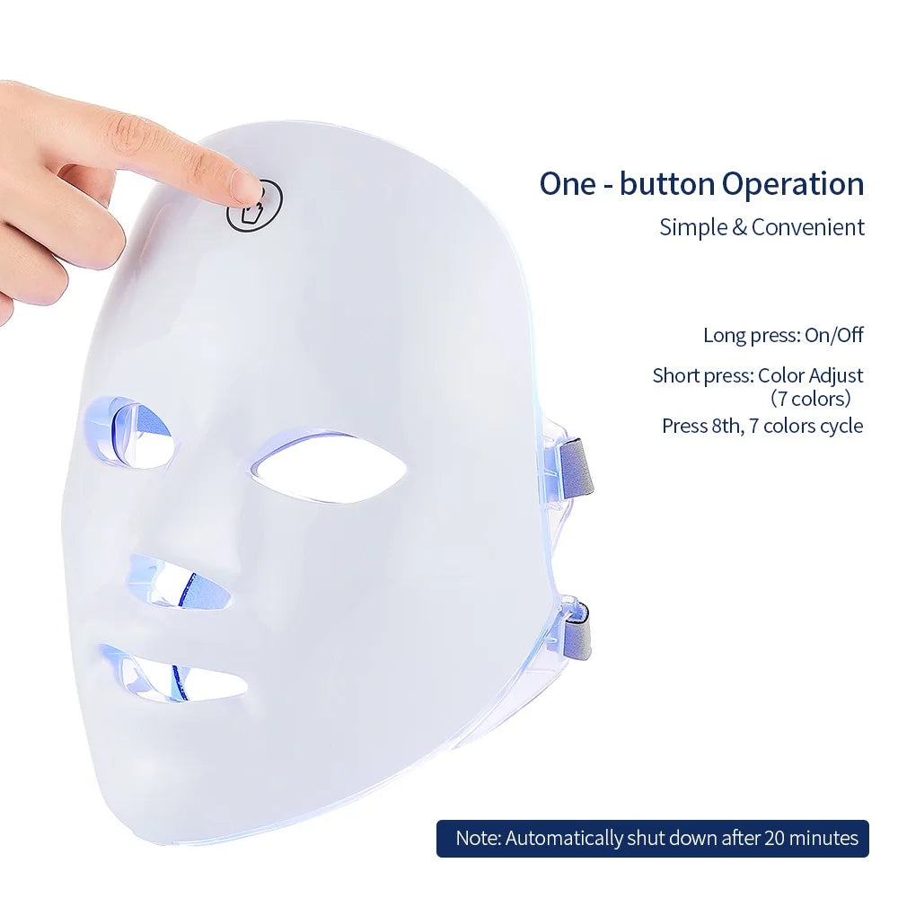 Auralift LED Mask for Face - Anti-Aging LED Face Mask With Neck Coverage