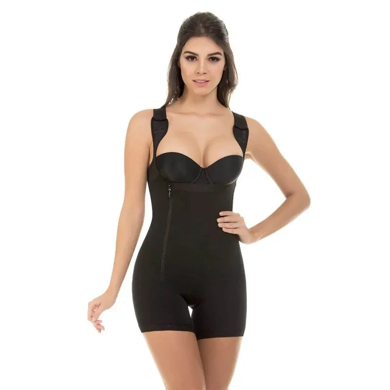 Zip & Lace Body Sculpting Shaper – Waist Cincher, Butt Lifter & Full-Body Control | S–6XL