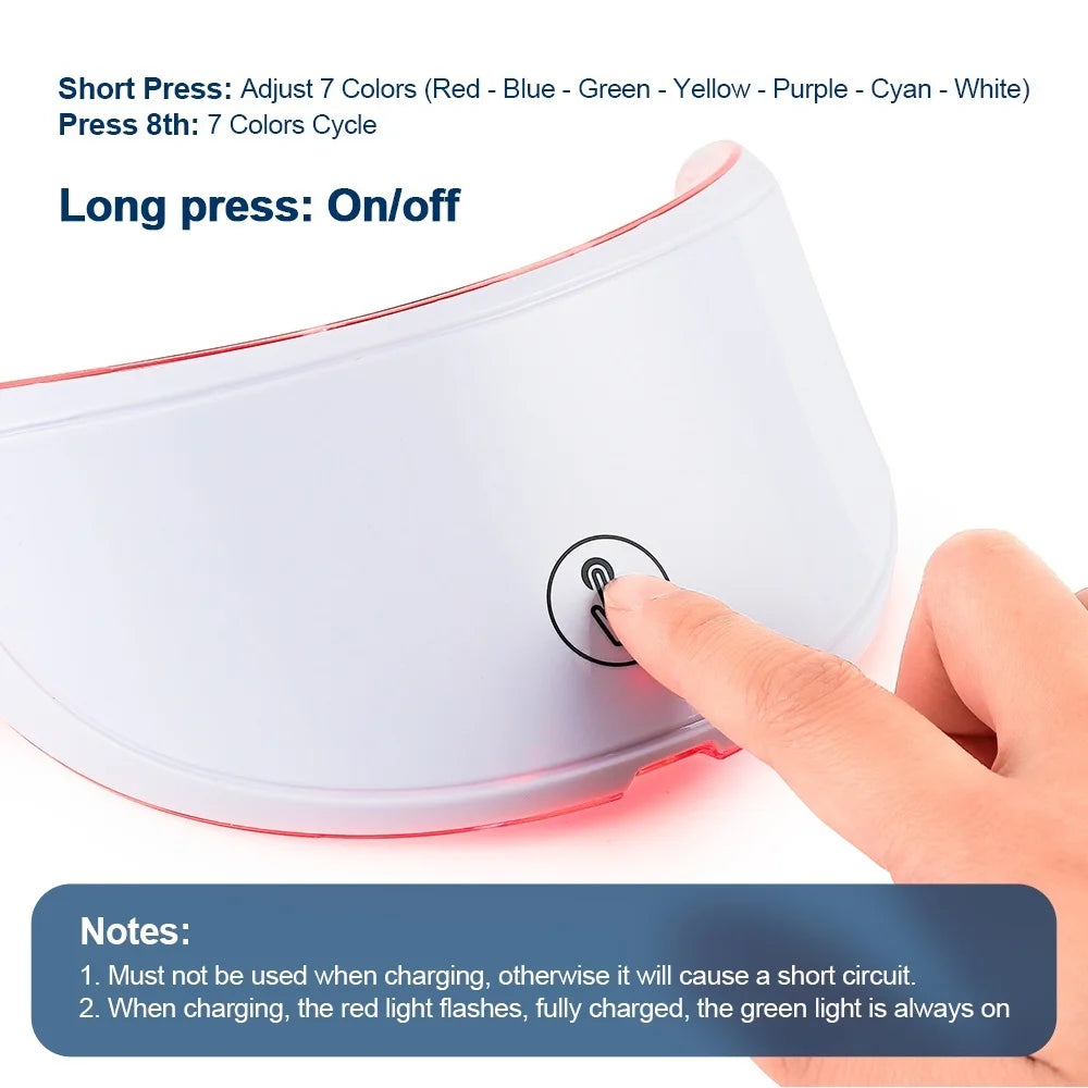Auralift LED Mask for Face - Anti-Aging LED Face Mask With Neck Coverage