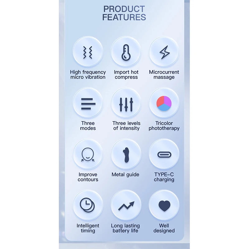 Portable V-Face Lift Roller – EMS Microcurrent Facial Tightening Massager
