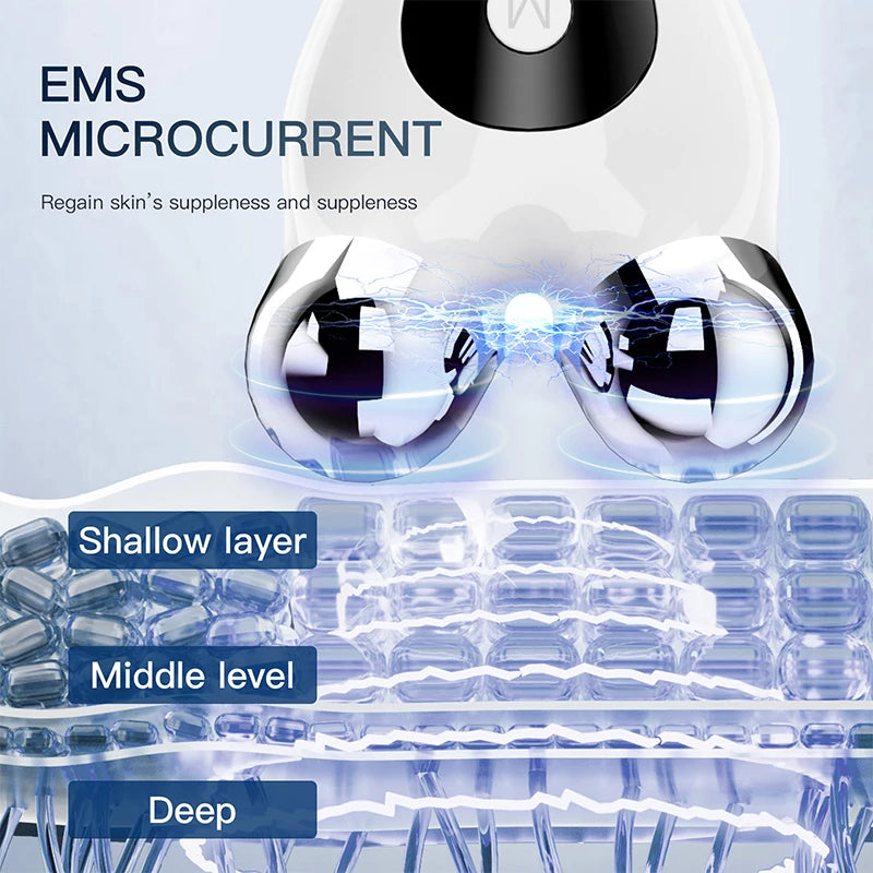 Portable V-Face Lift Roller – EMS Microcurrent Facial Tightening Massager
