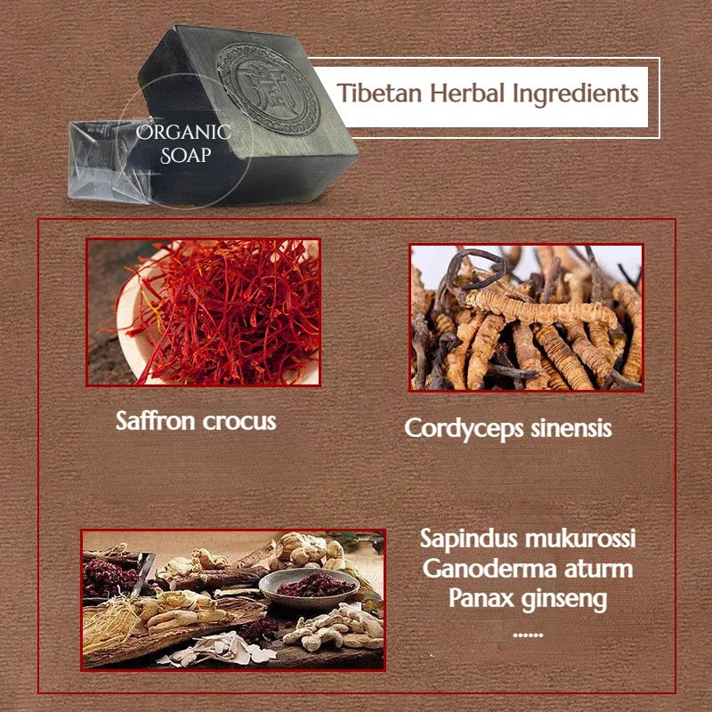 Sacred Roots™ Cordyceps Black Soap – Ancient Formula for Clear, Radiant Skin