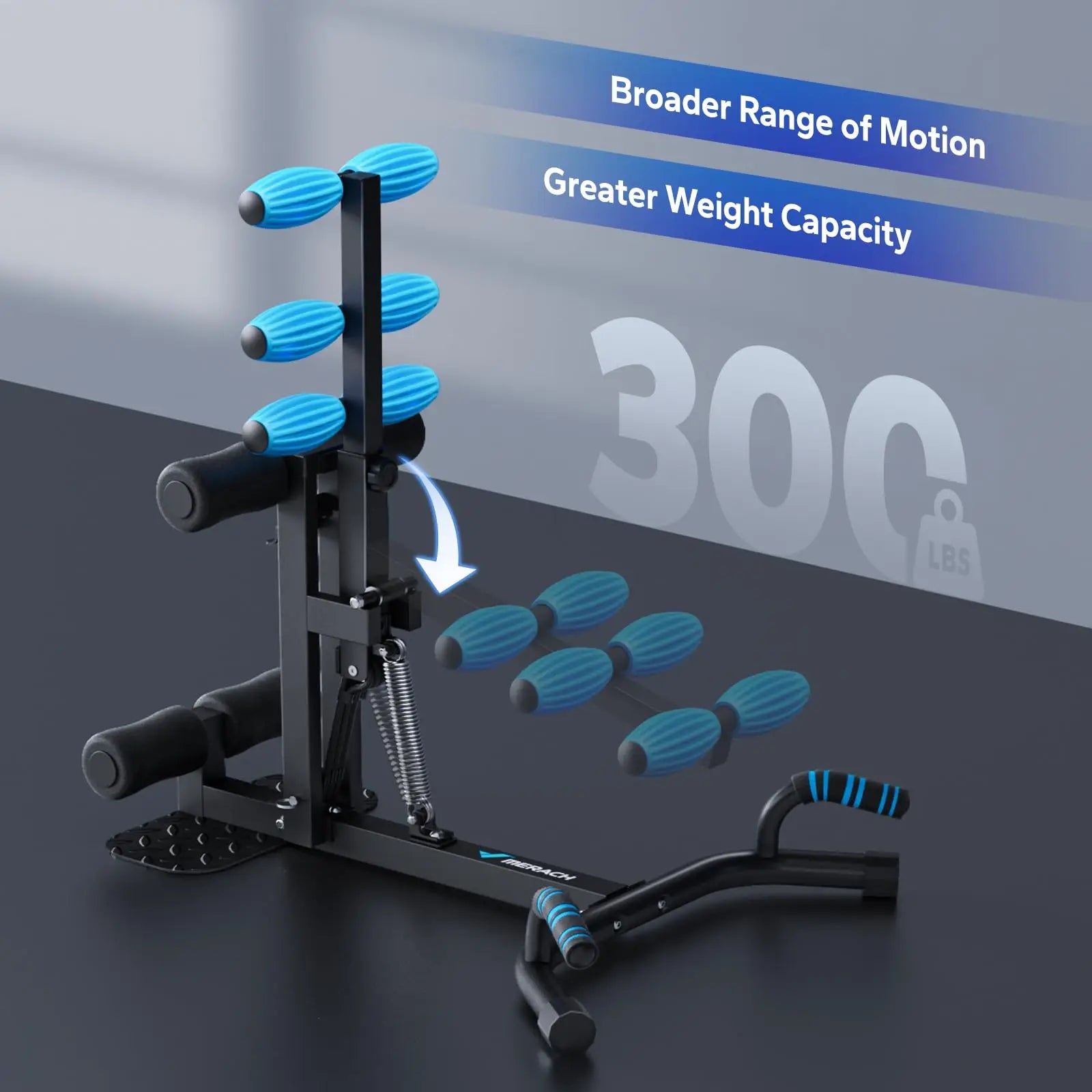 MERACH Adjustable Deep Squat Machine – Push-Up & Buttocks Trainer for Total Body Toning