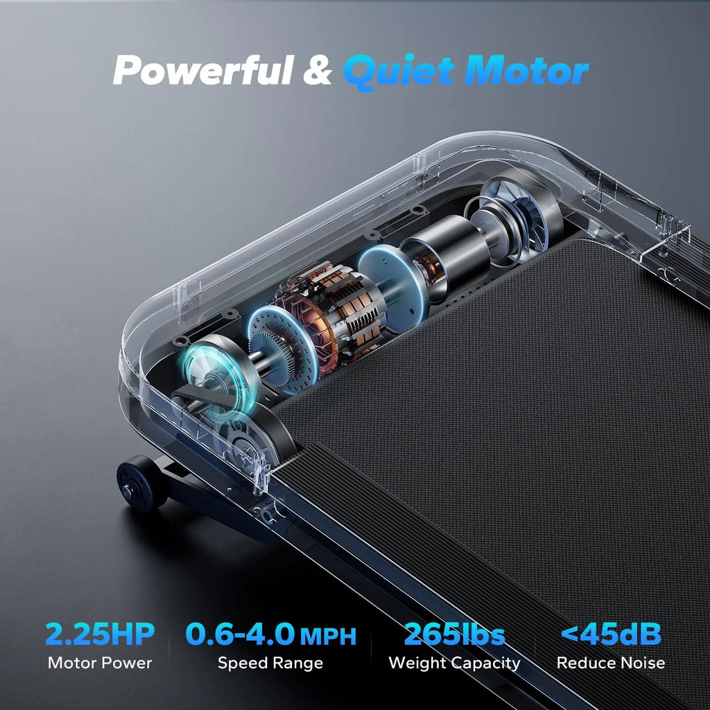 MERACH Quiet Walking Pad (WE) – Under Desk Treadmill with LED Display & Remote Control