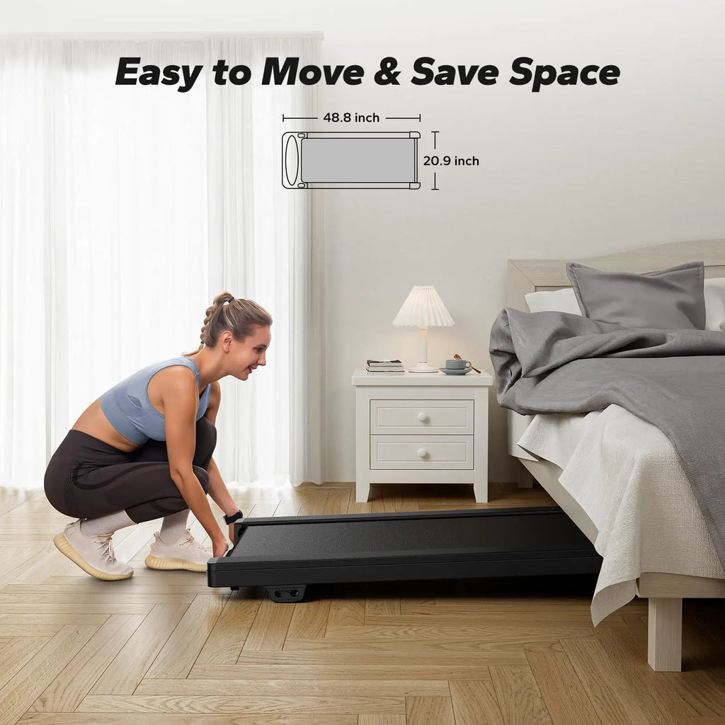 MERACH Quiet Walking Pad (WE) – Under Desk Treadmill with LED Display & Remote Control
