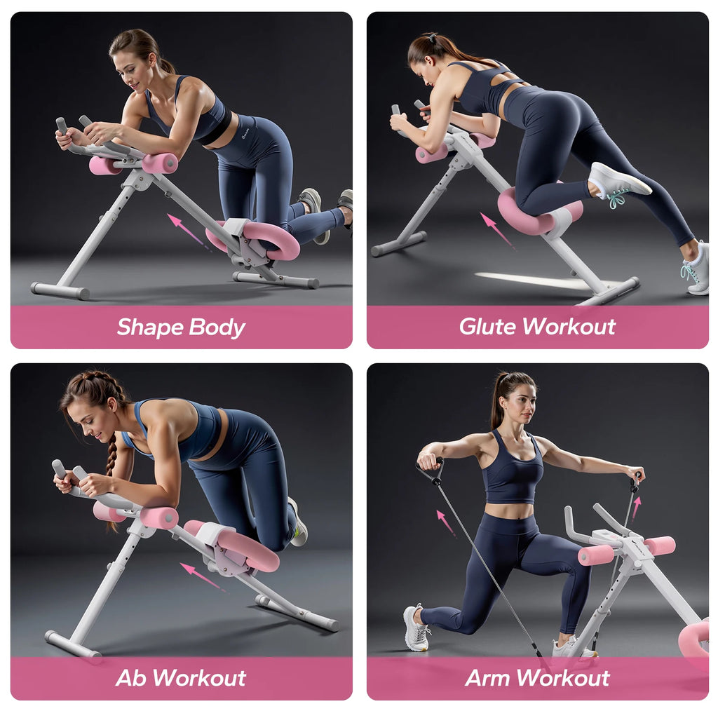 MERACH Foldable Ab Trainer – Adjustable Core Workout Machine