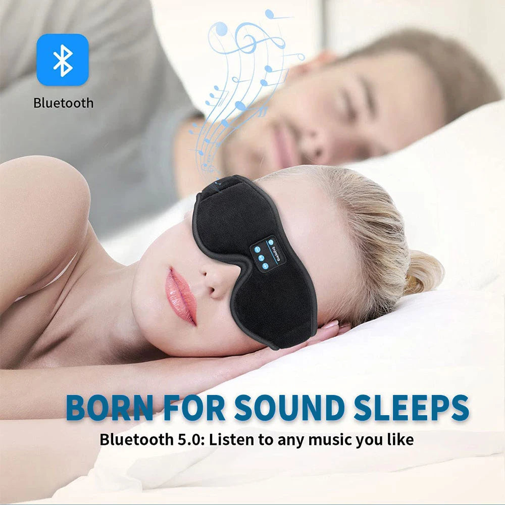 3-in-1 Bluetooth Sleep Mask with Headphones & Eye Cover