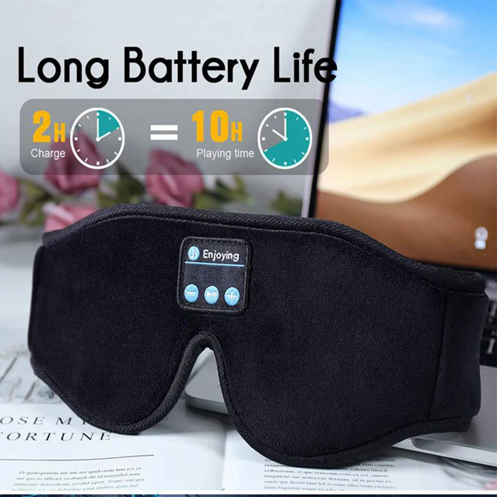 3-in-1 Bluetooth Sleep Mask with Headphones & Eye Cover