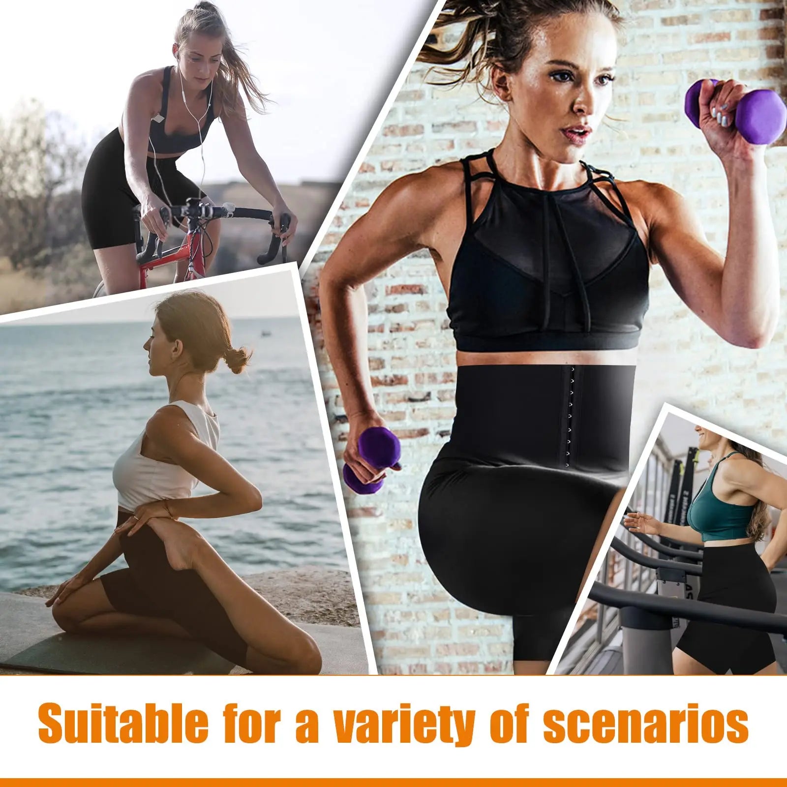 ThermoFit™ Sauna Sweat Shaper Shorts – Thigh Slimmer & Waist Trainer for Women