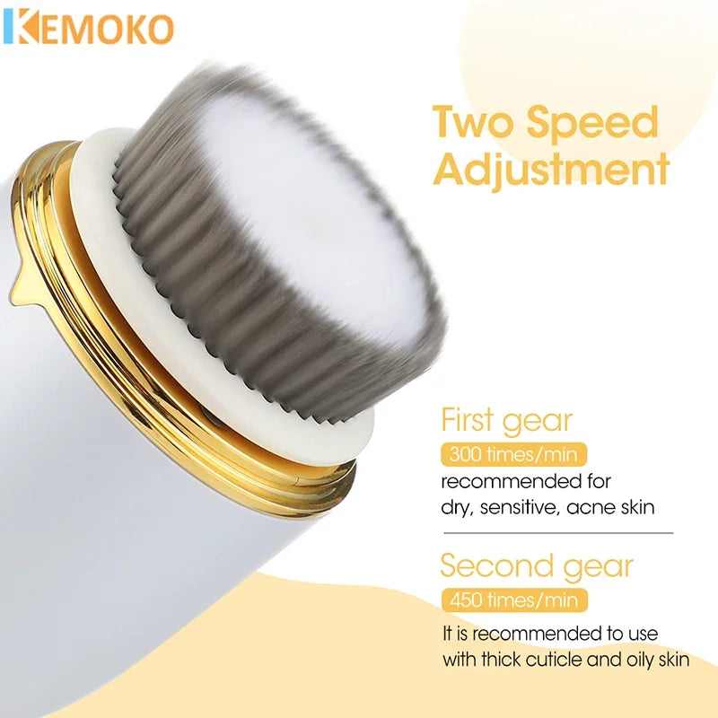 HELLO FACE 3-in-1 Facial Massager – Deep Pore Cleansing & Skin Exfoliation Tool