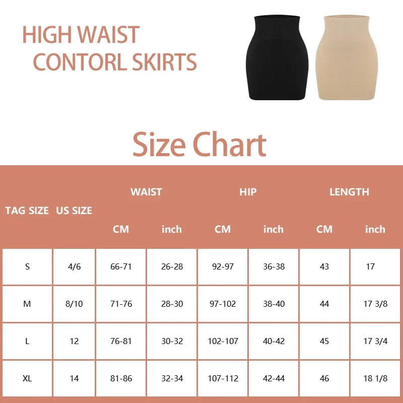 SmoothBloom™ Control Slip – Hi-Waist Underskirt with Thong Shaper Magic