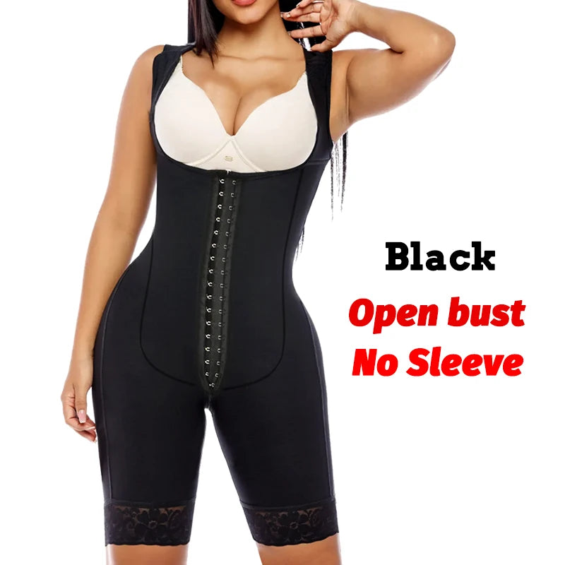 Full Body Faja Bodysuit - Full Compression Adjustable Body Shaper For Women