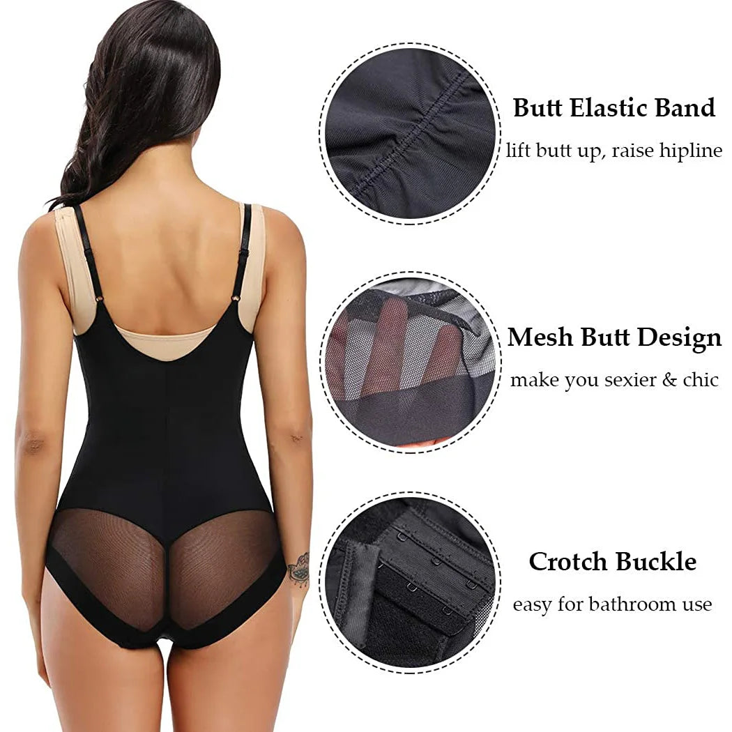 WaistWhisper™ Contour Bodysuit – Sleek Control with Latin-Inspired Shaping Power
