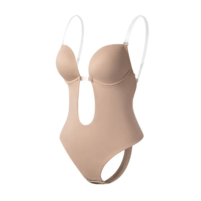 BloomBare Sculpting Corset – U-Plunge Push-Up with Invisible Fit