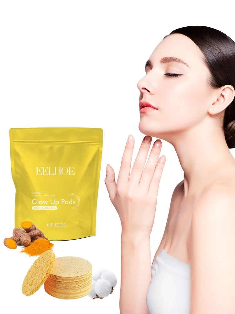 Exfoliating Turmeric Facial Pads – Dirt Removal & Skin Softening for Clearer Skin