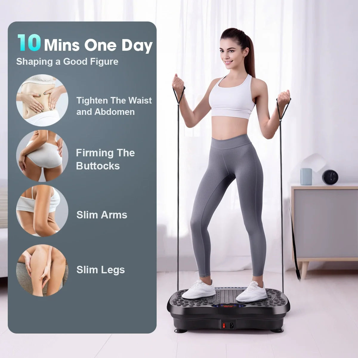 Power Fit Vibration Plate – Crazy Fit Massager for Weight Loss & Body Sculpting