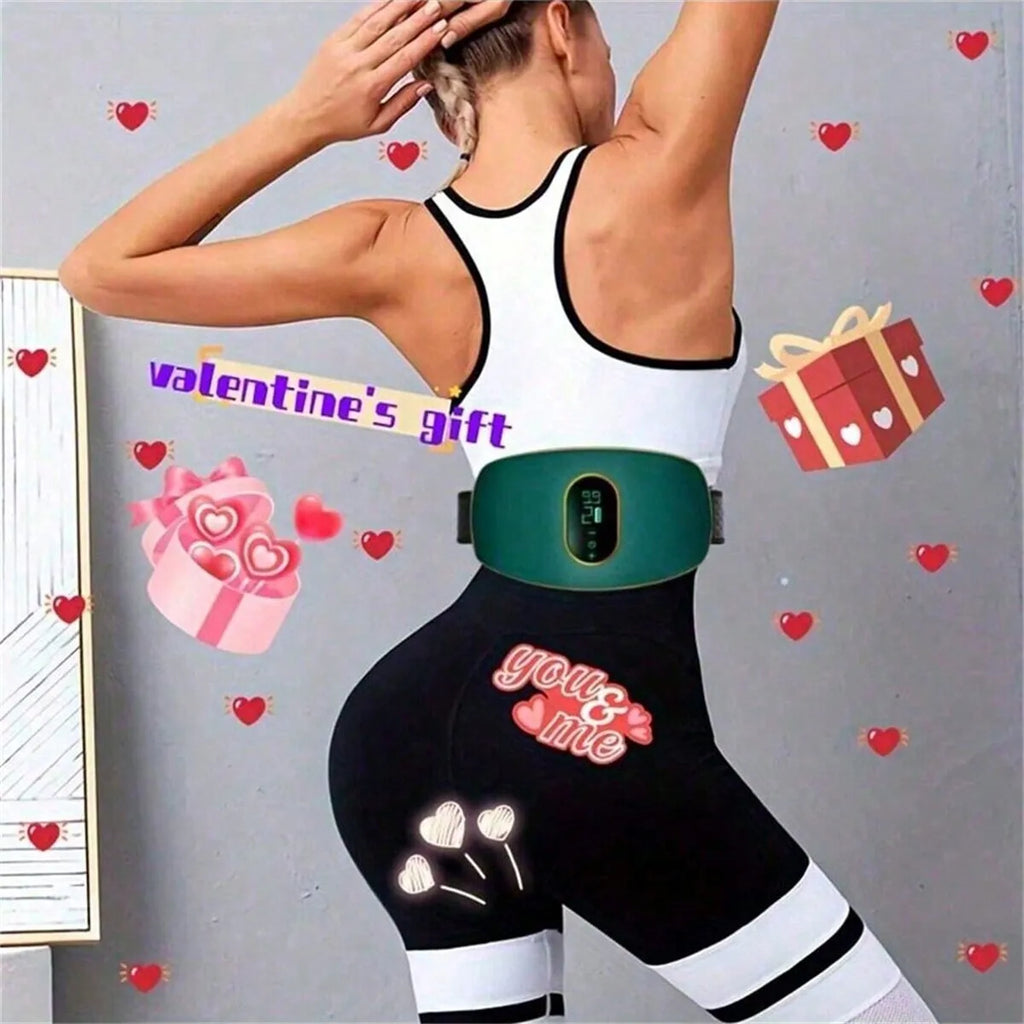 Abdominal Massager Home Abdominal Massage Instrument Body Massage 3 Modes USB Rechargeable Smart Waist Massager