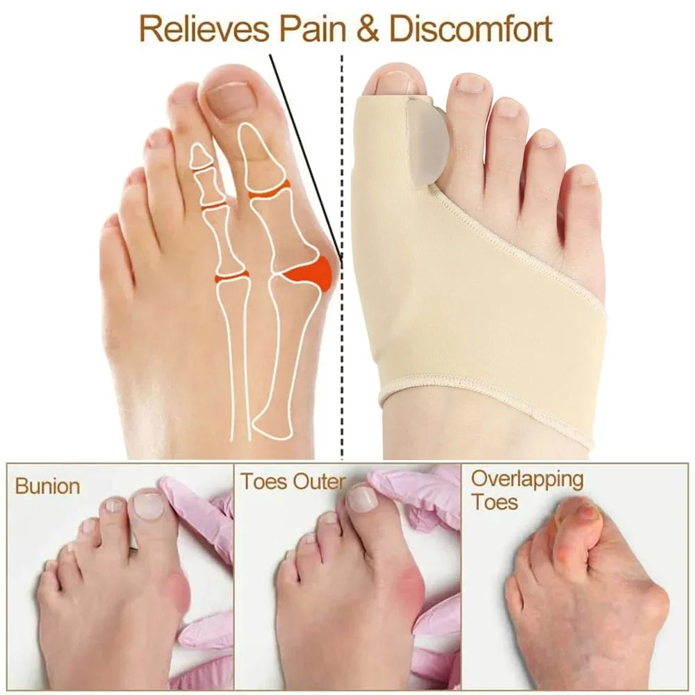 Bunion Corrector Toe Separator - Foot Pain Relief and Alignment Tool