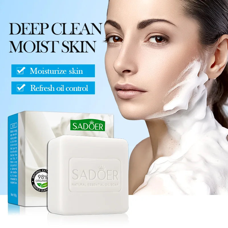 Goat Milk & Turmeric Essential Oil Soap Sheets – Foaming Cleanser for Hands & Body, Deep Cleansing & Moisturizing