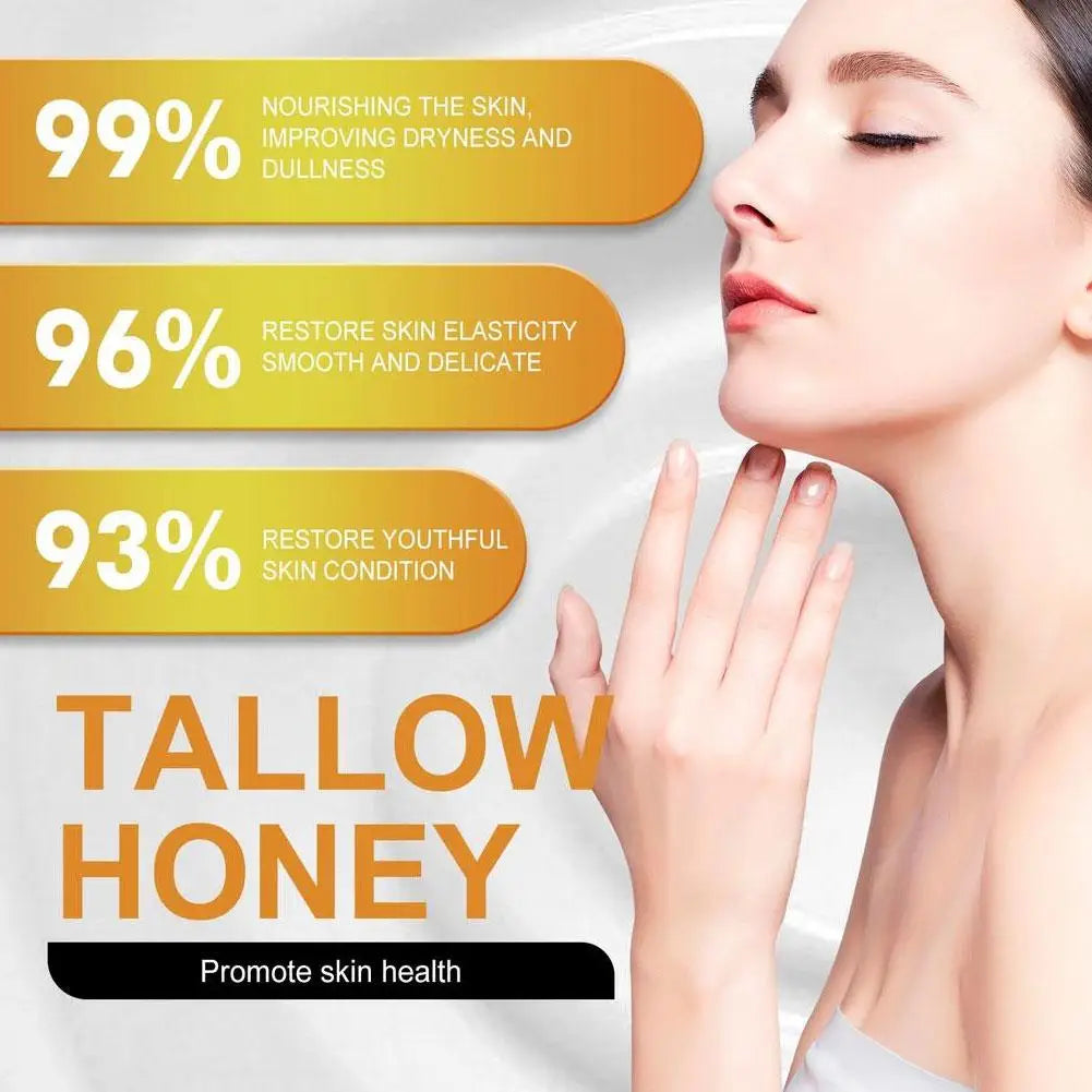 120g Whipped Beef Tallow & Honey Balm – Grass-Fed Face & Body Moisturizer
