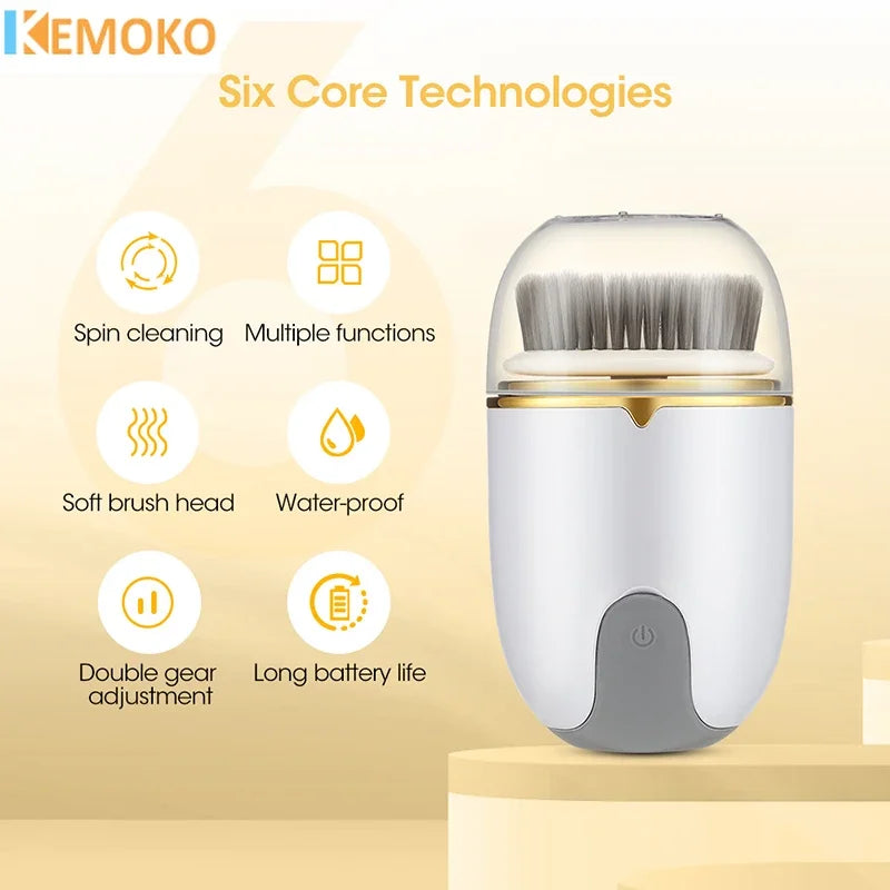 HELLO FACE 3-in-1 Facial Massager – Deep Pore Cleansing & Skin Exfoliation Tool