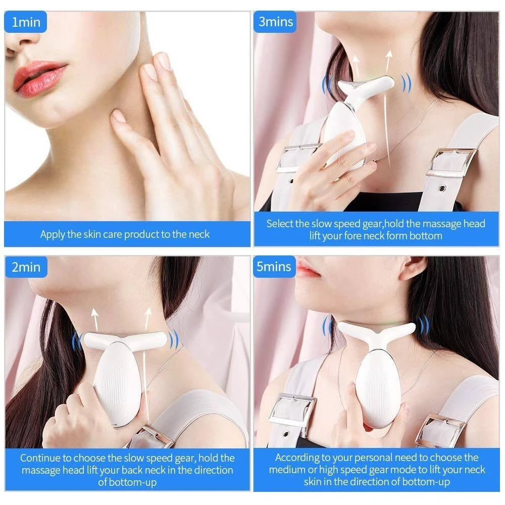 3-In-1 Face, Neck & Eye Massager – Anti Aging Skin Rejuvenation Tool