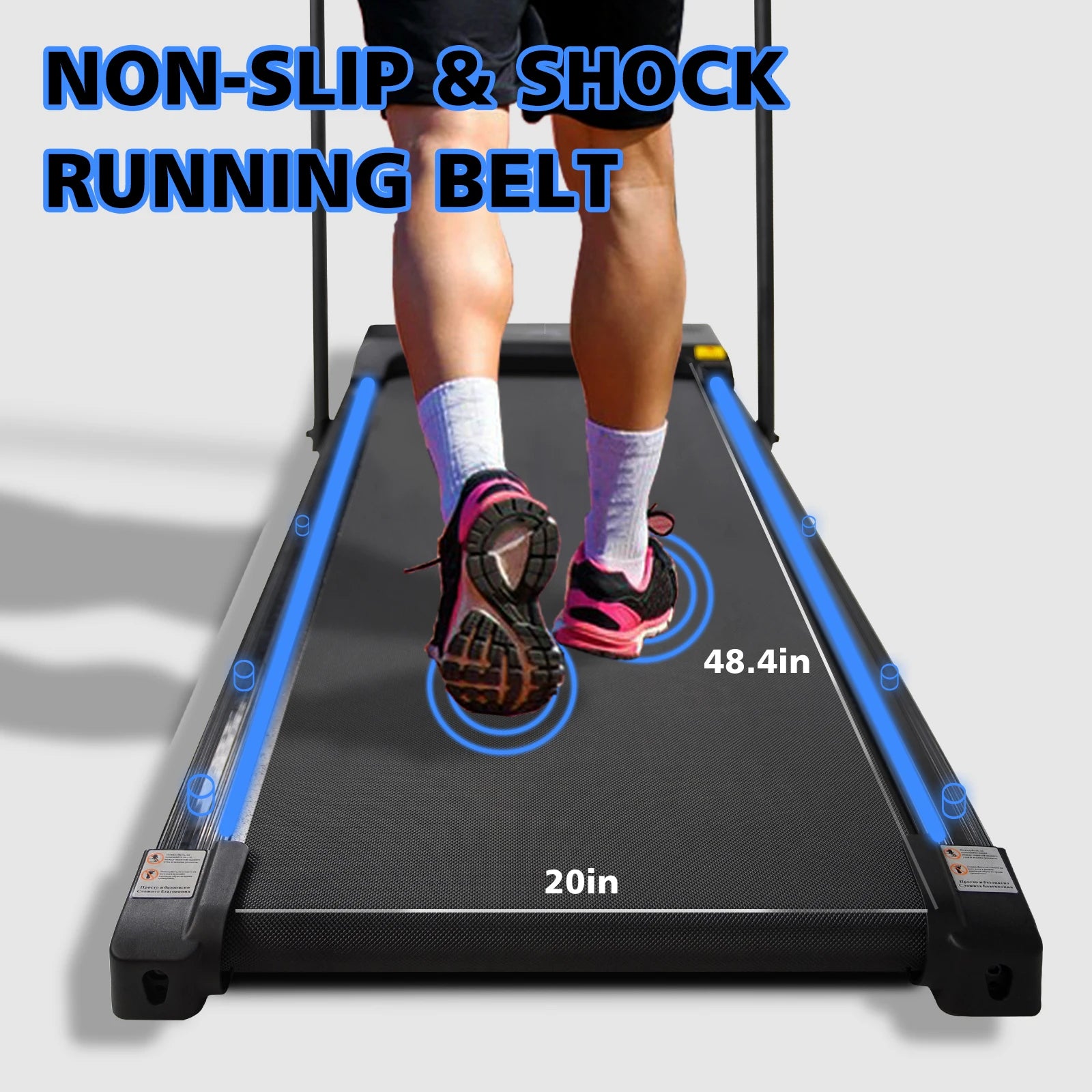 Compact 2-in-1 Treadmill – Foldable Walking Pad for Home Office Fitness (not available)