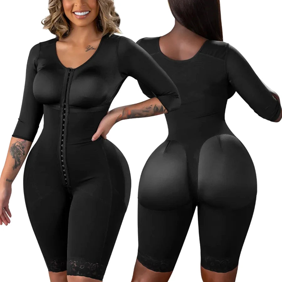 Full Body Faja Bodysuit - Full Compression Adjustable Body Shaper For Women