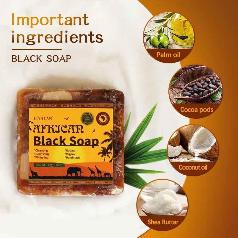 SheaSoul Black Soap – Natural Cleanser for Nourished, Balanced Skin