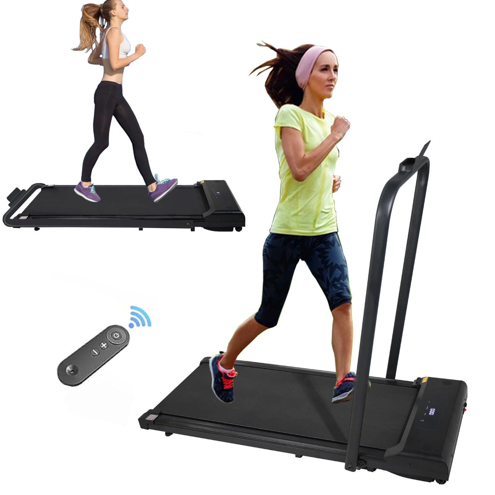 Compact 2-in-1 Treadmill – Foldable Walking Pad for Home Office Fitness (not available)