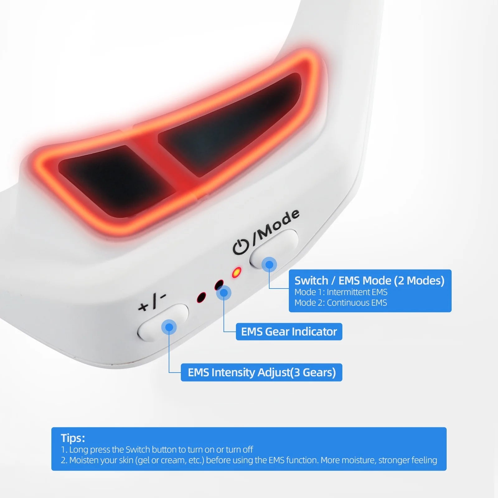 Rechargeable Eye Massager for Puffiness, Dark Circles & Relaxation