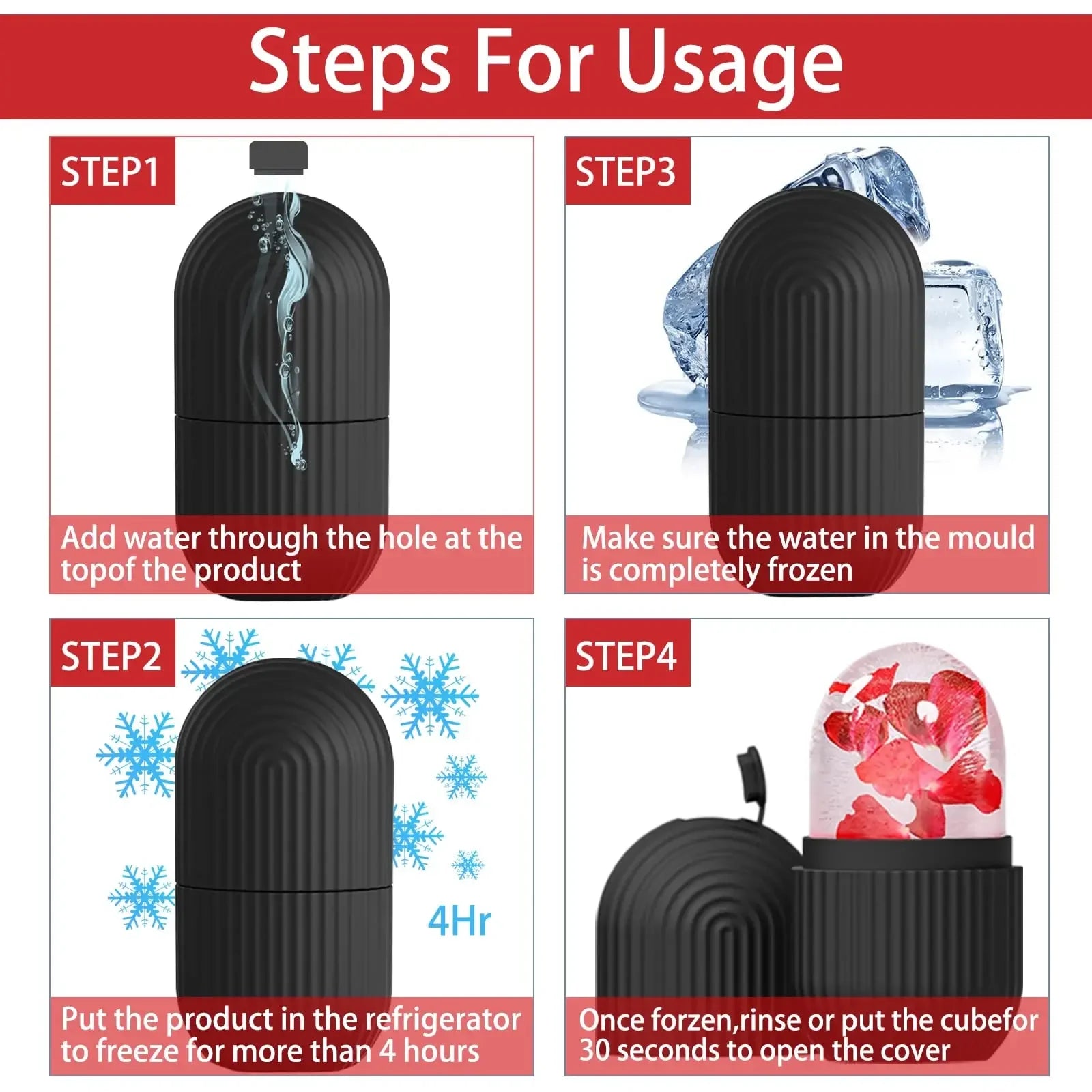 GlowFreeze™ Ice Roller Mold – Facial Massage & Skin Tightening Tool