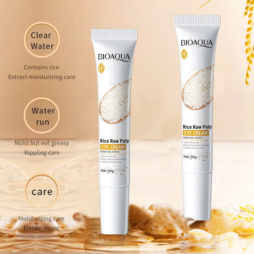 BIOAQUA Rice Eye Cream – Reduce Dark Circles & Puffiness