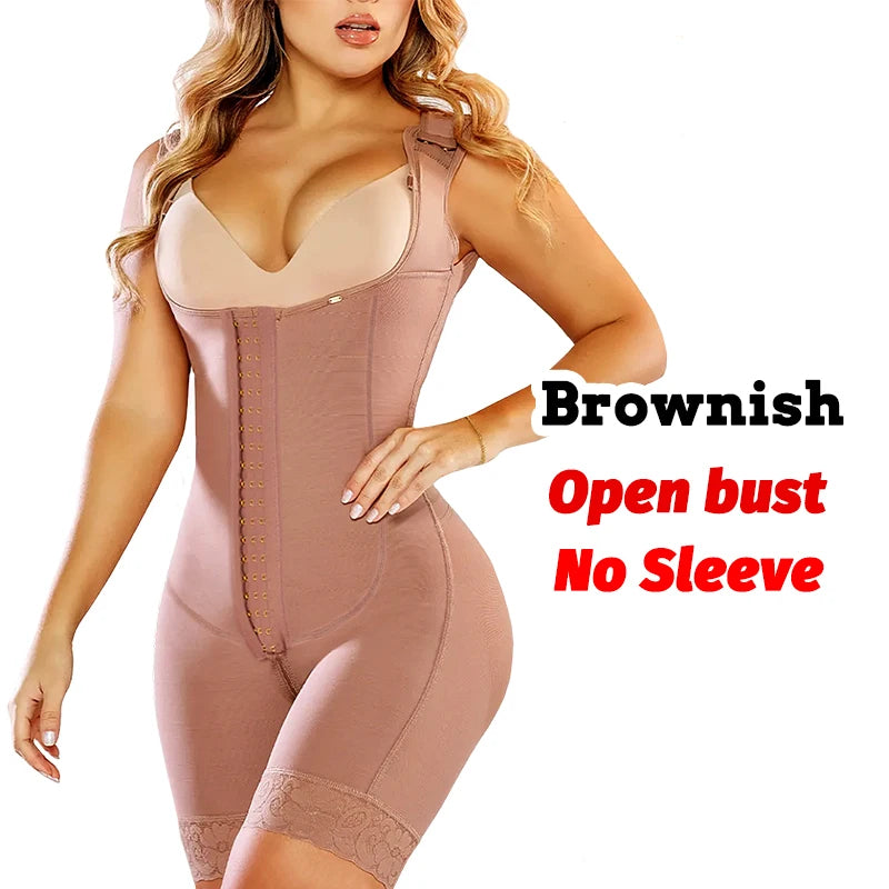 Full Body Faja Bodysuit - Full Compression Adjustable Body Shaper For Women