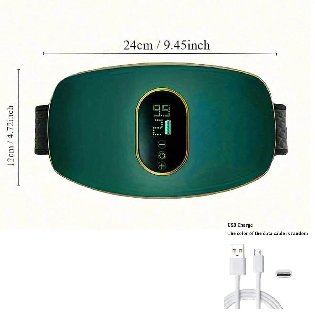 Abdominal Massager Home Abdominal Massage Instrument Body Massage 3 Modes USB Rechargeable Smart Waist Massager