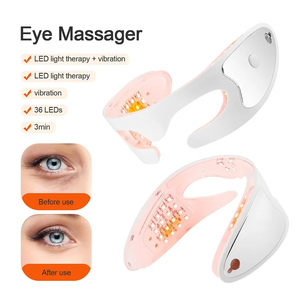Rechargeable Eye Massager for Puffiness, Dark Circles & Relaxation