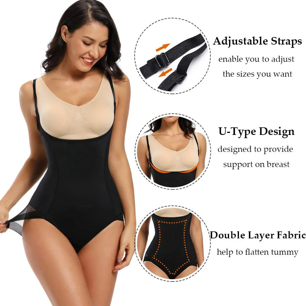 WaistWhisper™ Contour Bodysuit – Sleek Control with Latin-Inspired Shaping Power