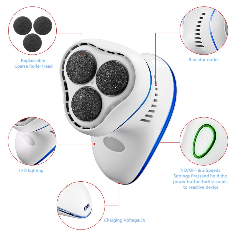 Electric Foot Pedicure Foot Care Tool Grinder Exfoliator Machine