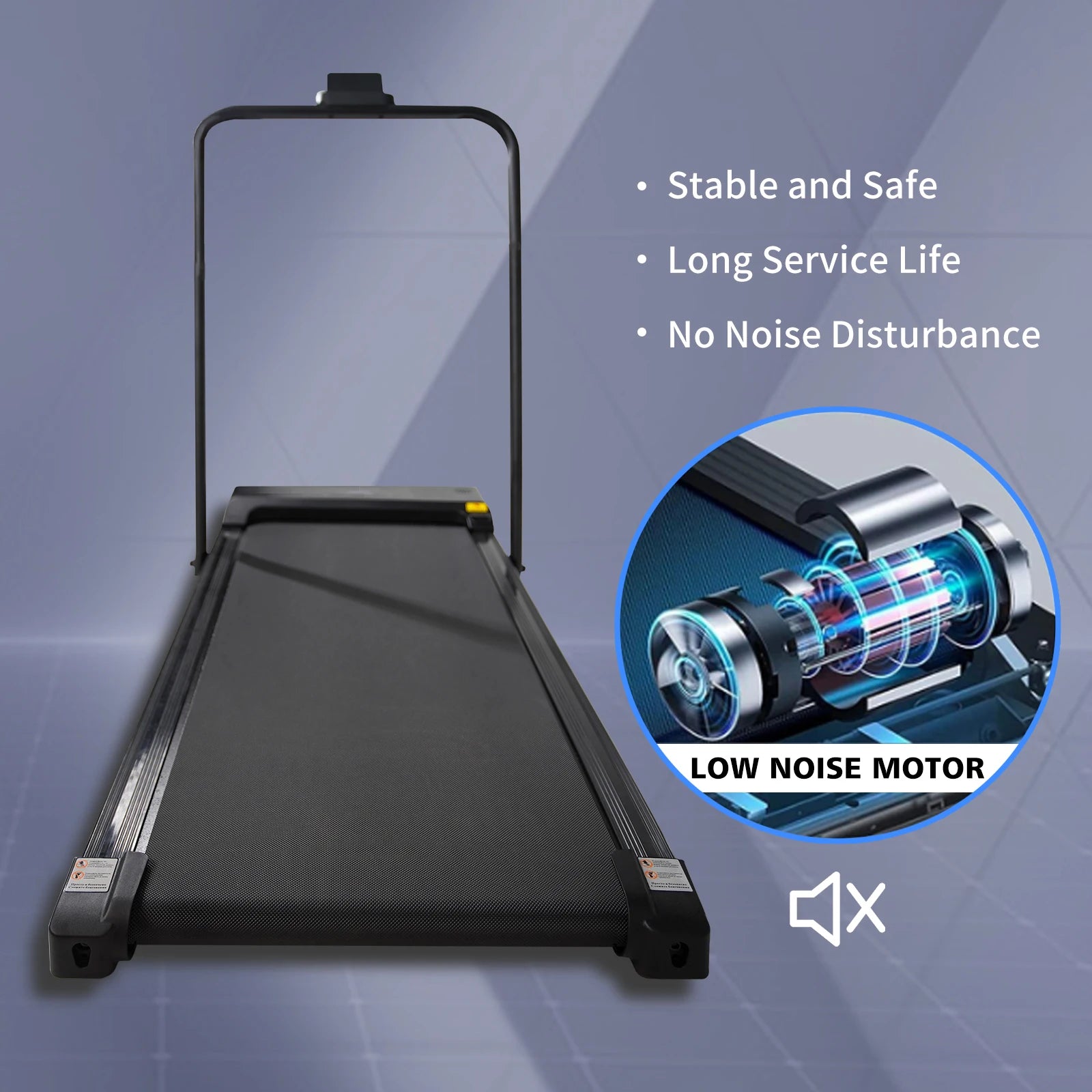 Compact 2-in-1 Treadmill – Foldable Walking Pad for Home Office Fitness (not available)