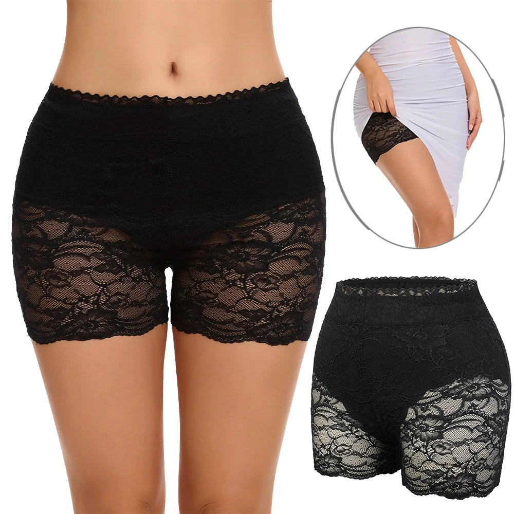 LaceGlow Shaper – Mid-Waist Tummy Control Panties