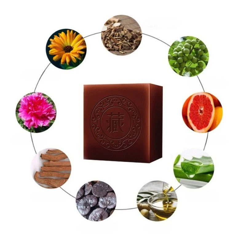 SacredGlow™ Tibetan Herbal Black Soap – Clear Skin, Ancient Cleanse