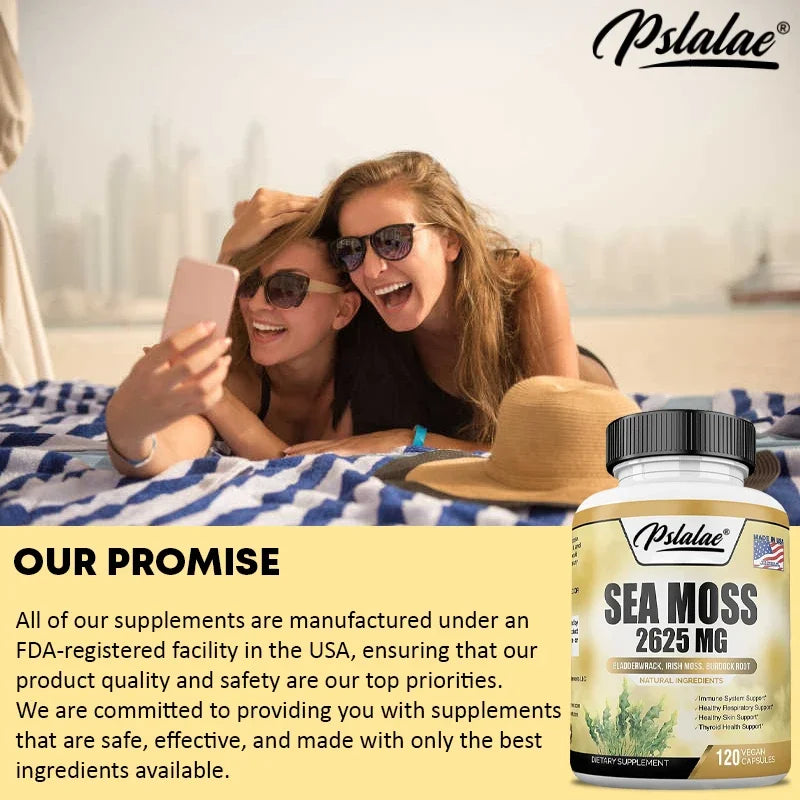 Sea Moss Complex 2625mg – Skin, Joint, Thyroid & Immune Support