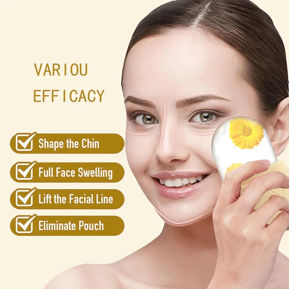 Silicone Ice Mold Roller – Facial Toning & Puffiness Relief for Skin & Eyes