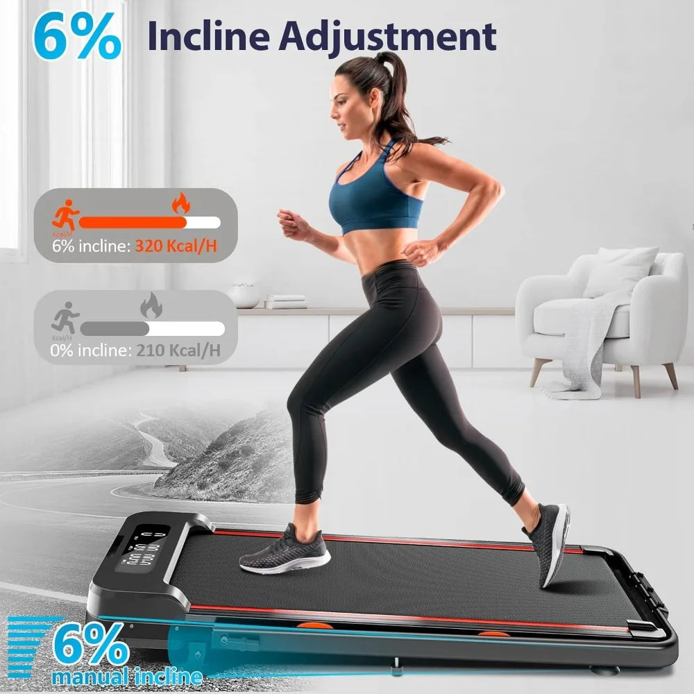 Folding Walking Pad Treadmill – (A) 3-in-1 Design with Handle, 2.5HP Motor & 300 lb Weight Capacity