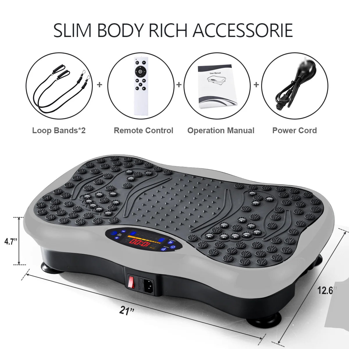 Power Fit Vibration Plate – Crazy Fit Massager for Weight Loss & Body Sculpting